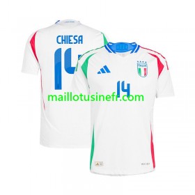 Maillot de Foot Italie Chiesa 14 Extérieur UEFA EURO 2024